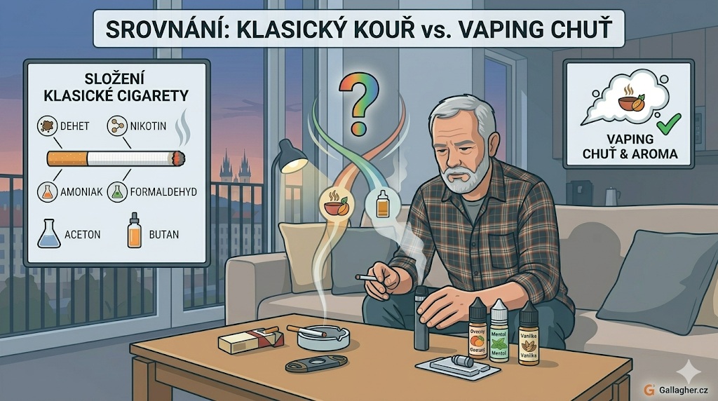 Klasický kouř vs vaping